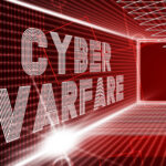 Cyberwarfare Digital Armed Attack Surveillance 3d Illustration