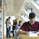 Group of Students Studying in a Library